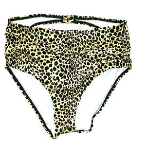 High waisted swim bottoms